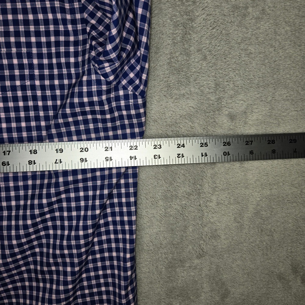 Jos. A. Bank Traveler Tailored Fit Button Down Shirt Bundle Mens L Gingham Blue - Picture 6 of 13